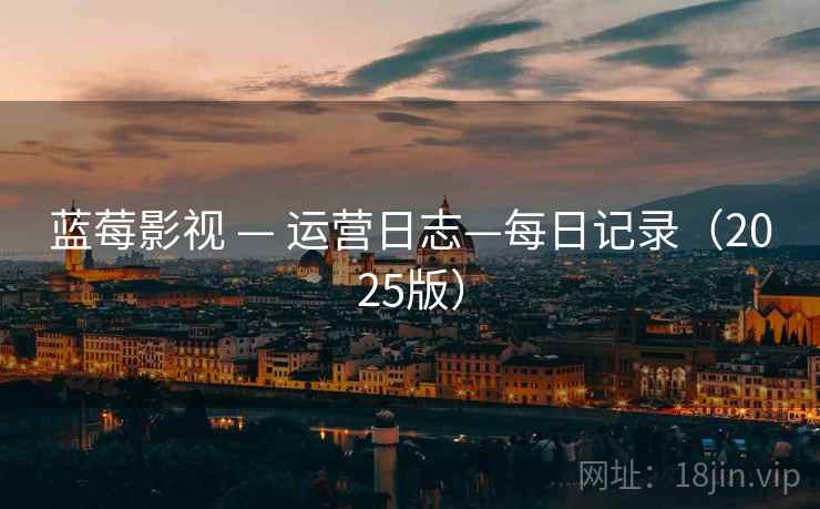 蓝莓影视 — 运营日志—每日记录（2025版）